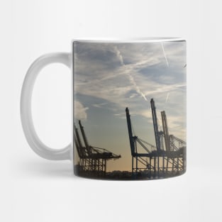 Port at Sunset Mug